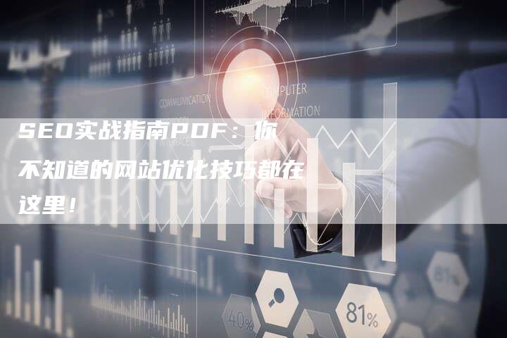 SEO实战指南PDF：你不知道的网站优化技巧都在这里！
